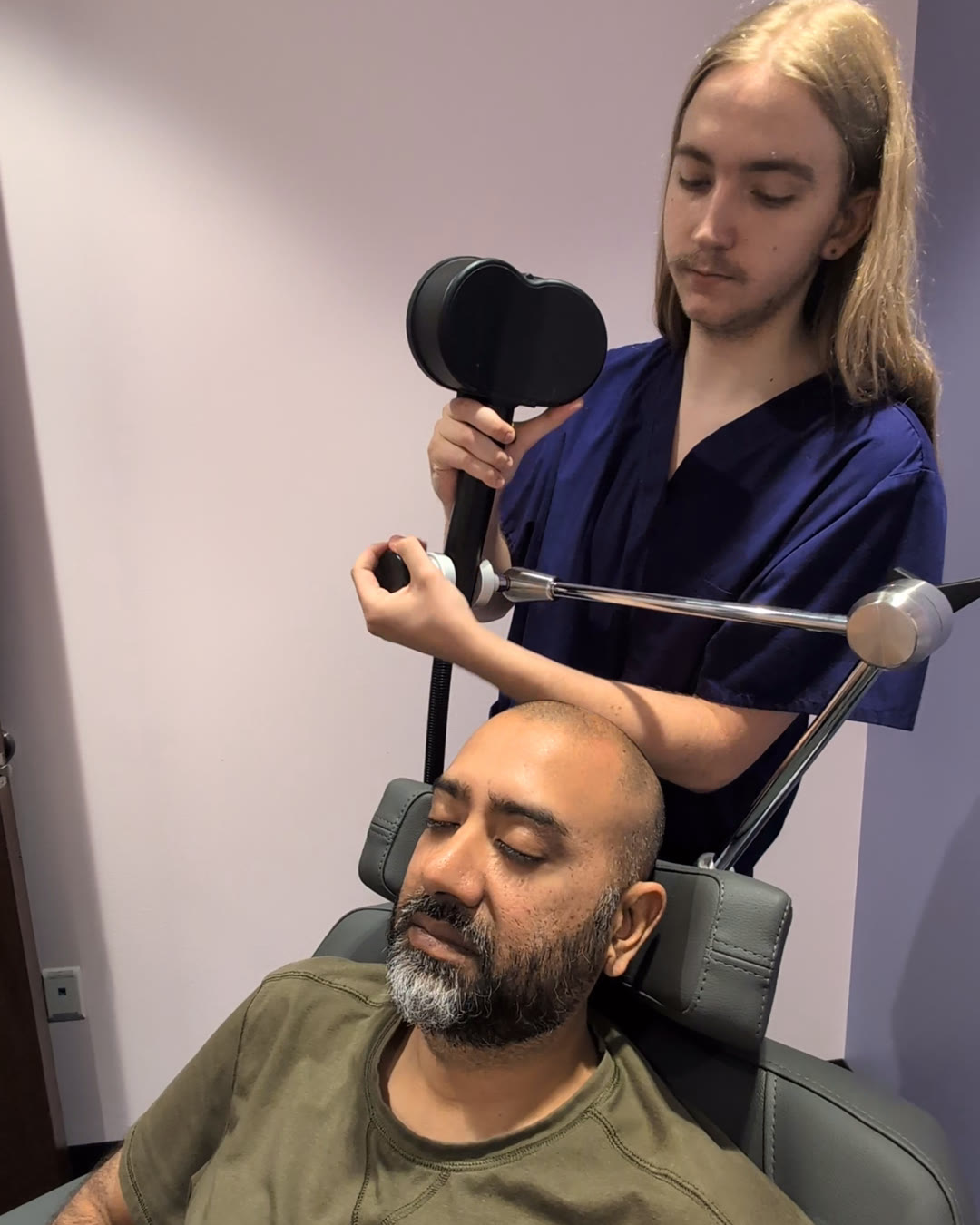 A Calm Psych provider in a welcoming office