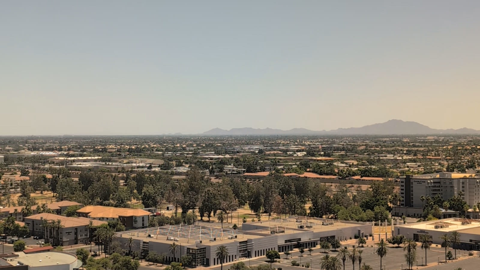 The Arizona valley seen from a Calm Psych window